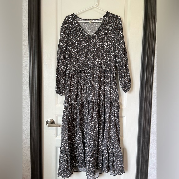 Rylee + Cru Ditsy Mabel Dress-Washed Indigo women's, Size S - Picture 1 of 8